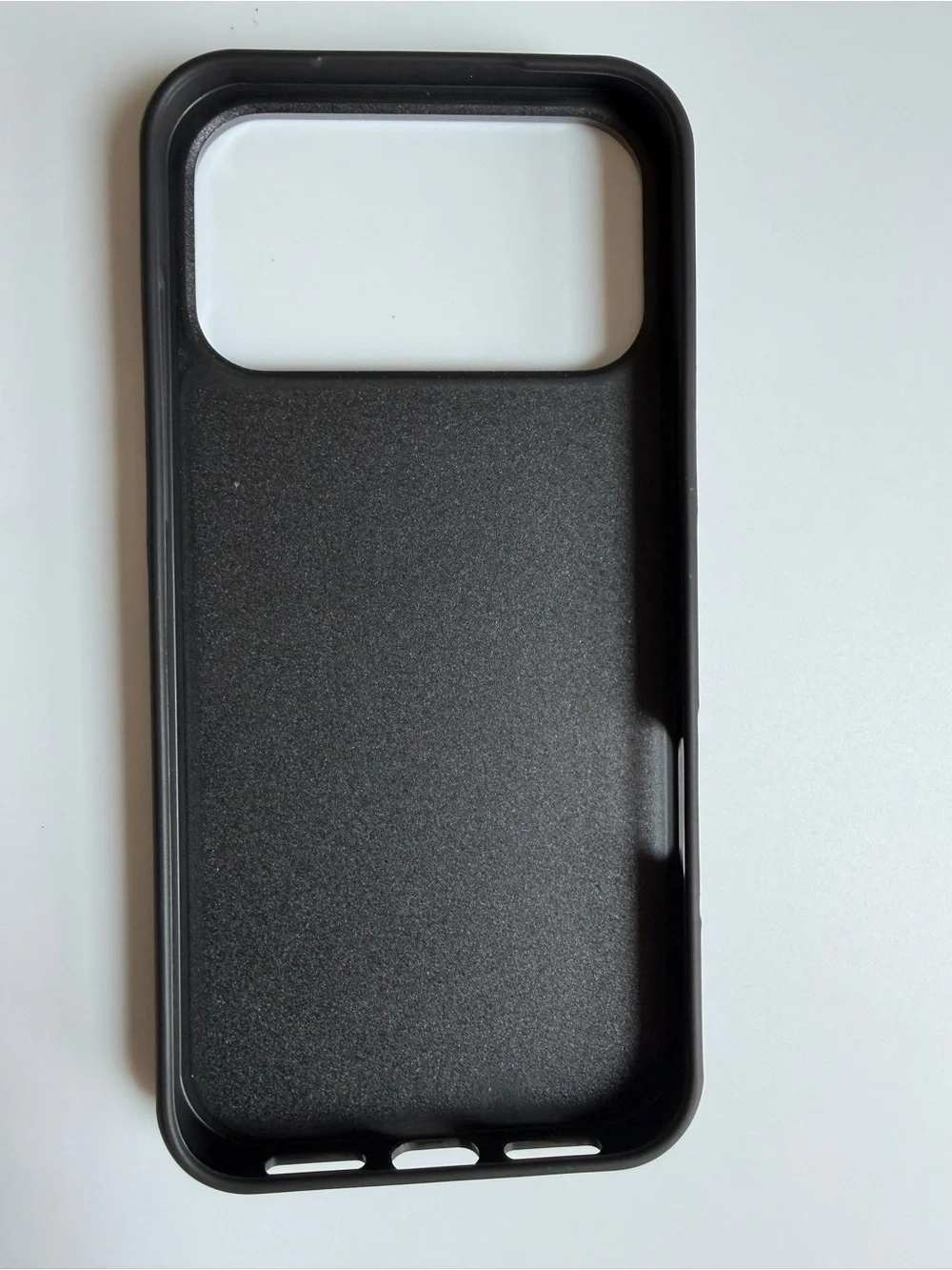 17 pro max  Black Monogram Phone Case - Luxury Leather Look